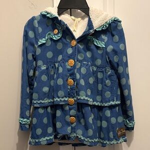 Matilda Jane Blue Polka Dot coat